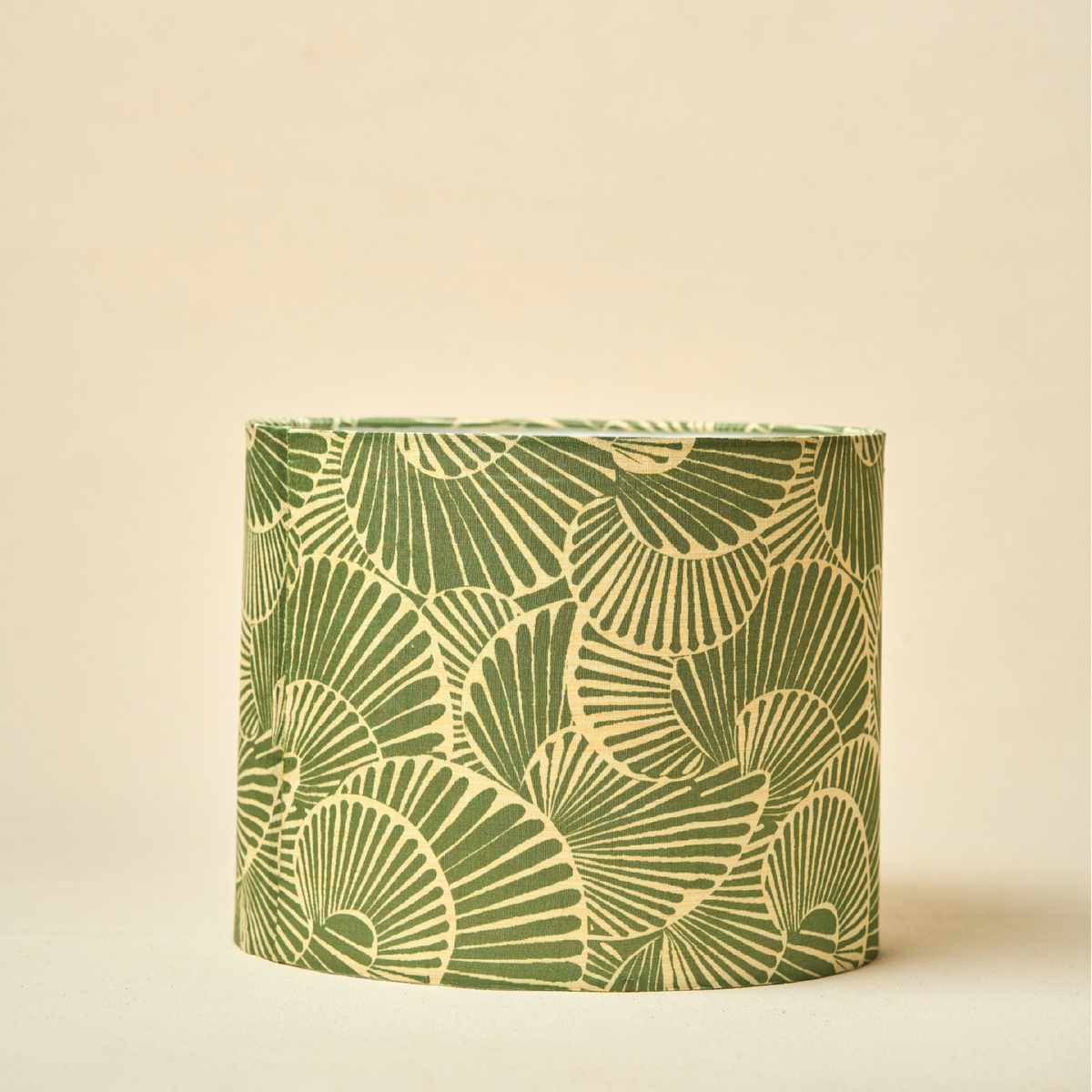 Drum Lamp Shade for Bedroom, Living Room | Handcrafted Printed Faux Silk Replacement Lampshade Only | Easy Assembly, 10.5x8.5 Inches, Lily Leaves Shade