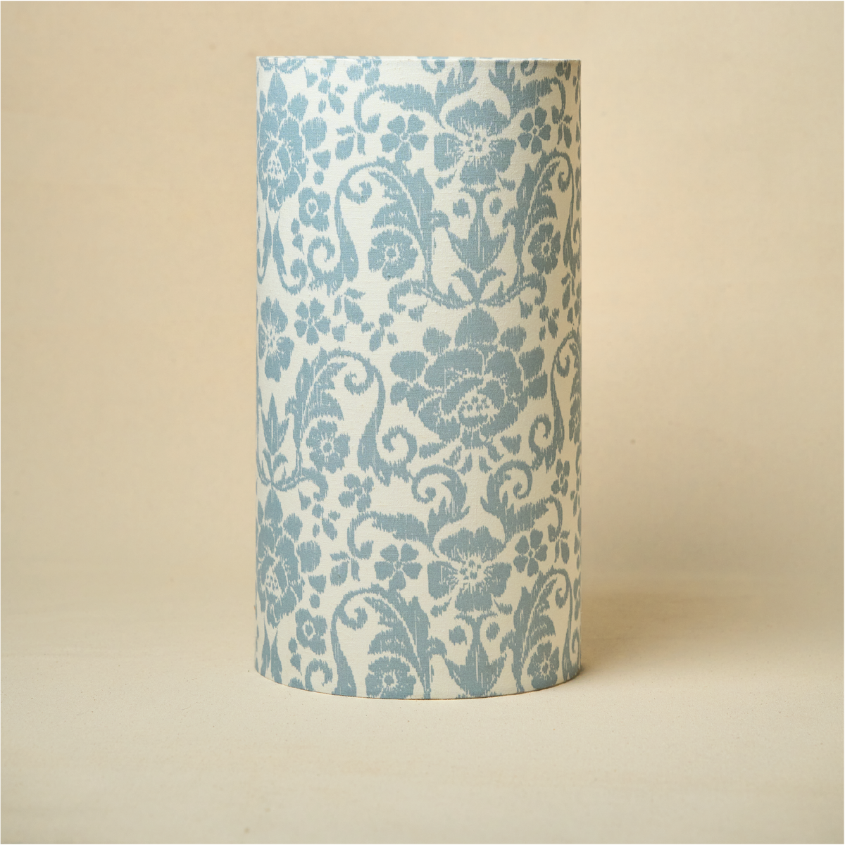 Drum Lamp Shade for Bedroom, Living Room | Handcrafted Printed Faux Silk Replacement Lampshade Only | Easy Assembly English Country Fabric Shade