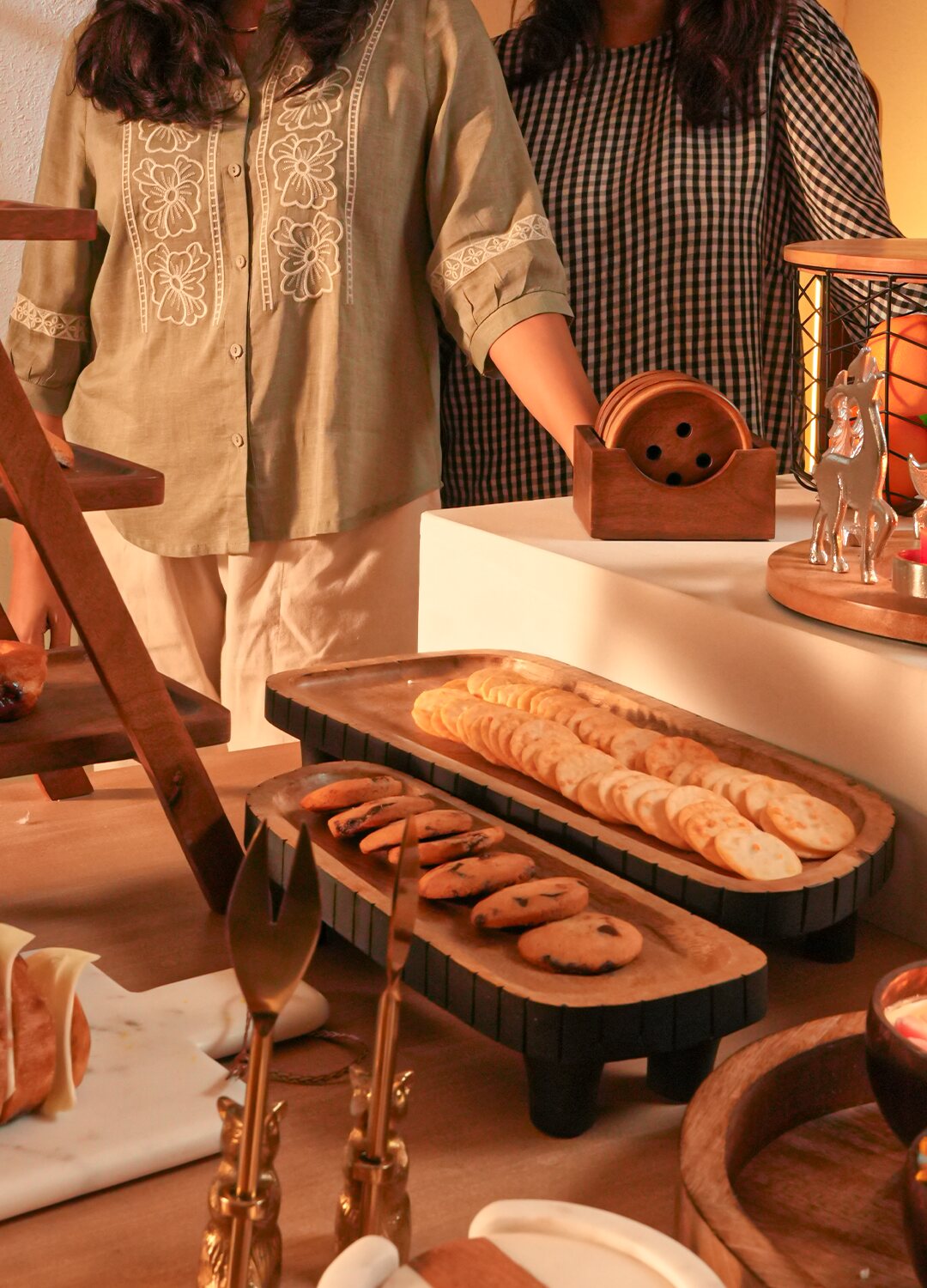 Wooden Asymmetric Platter