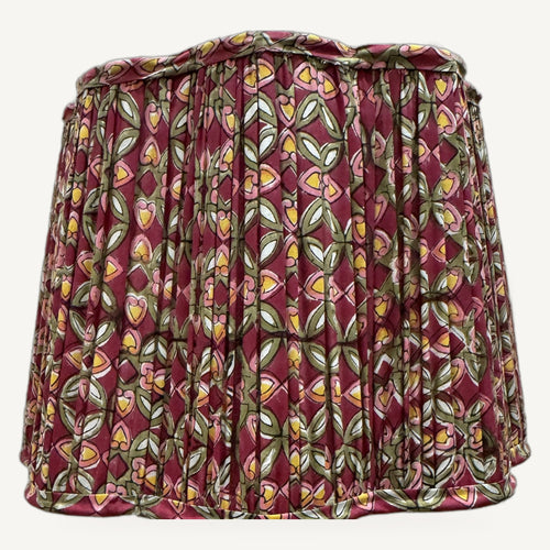 Anaar Trellis Pleated Lamp Shade