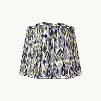 Indigo Ikat Scalloped Lamp Shade — thumbnail