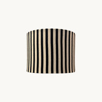 Monochrome Stripe Drum Lamp Shade — thumbnail