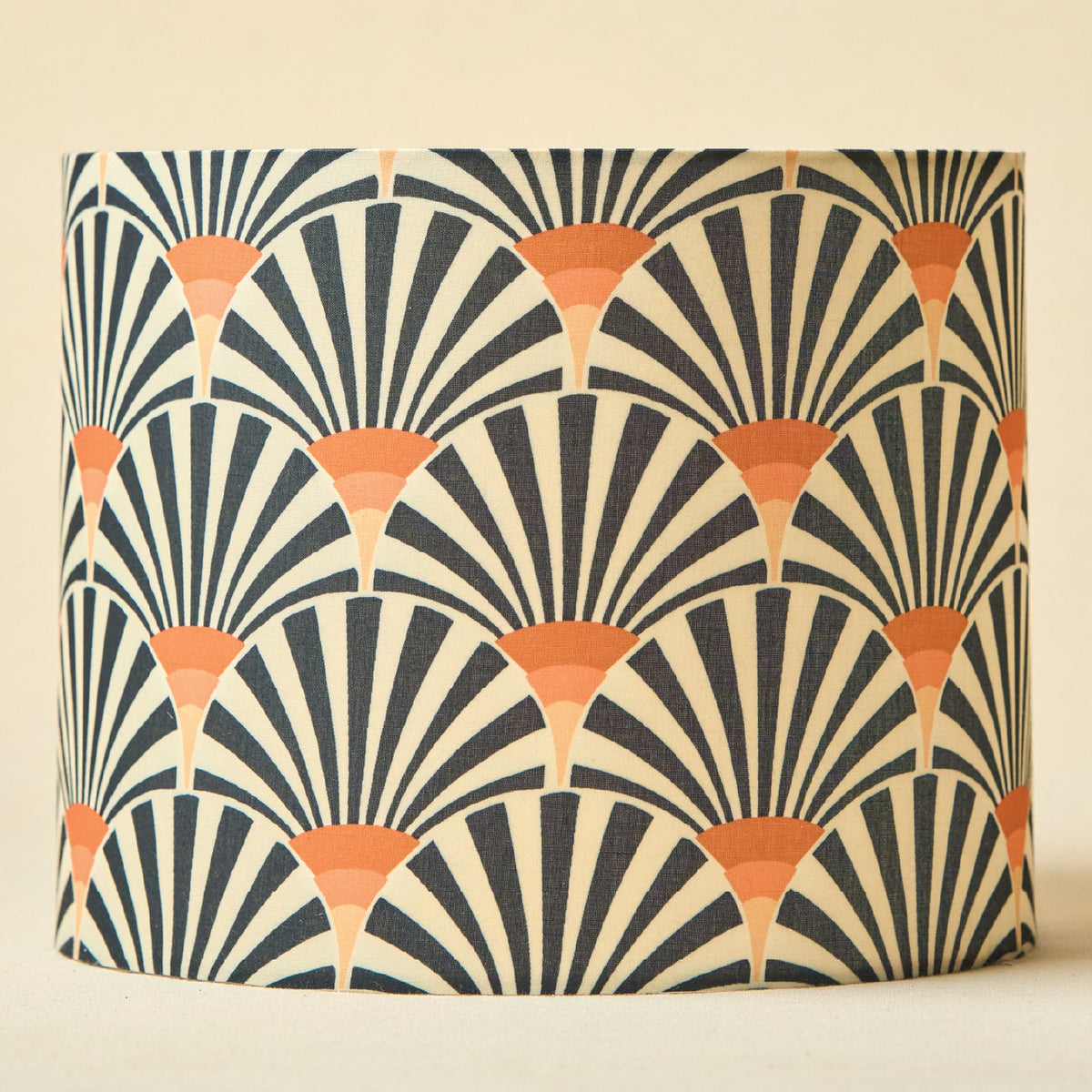 Orange Zebra Drum Lamp Shade