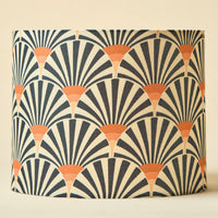 Orange Zebra Drum Lamp Shade — thumbnail