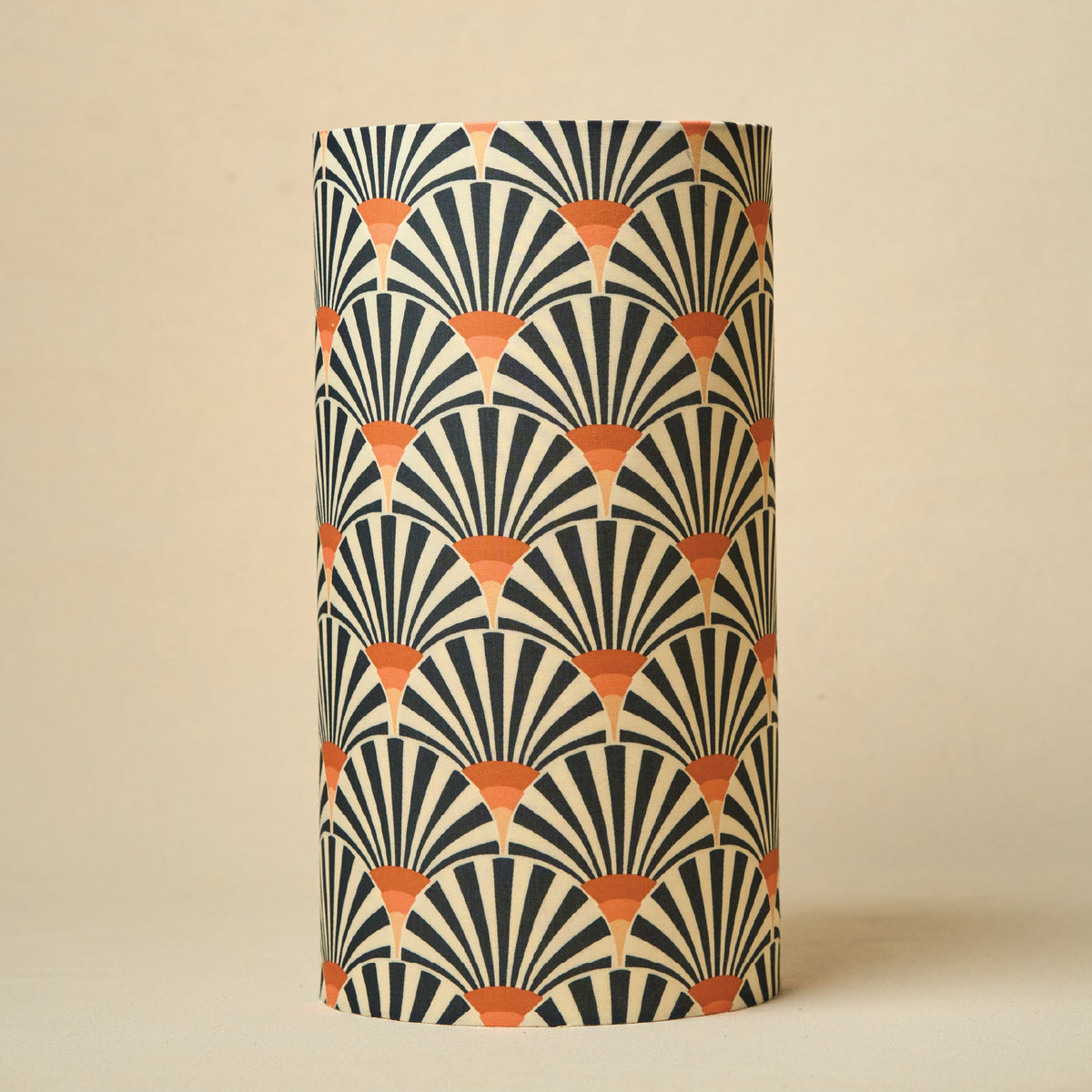 Orange Zebra Drum Lamp Shade