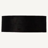 Raat Velvet Wide Drum Lamp Shade, black velvet — thumbnail