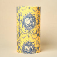 Yellow Victorian Drum Lamp Shade — thumbnail