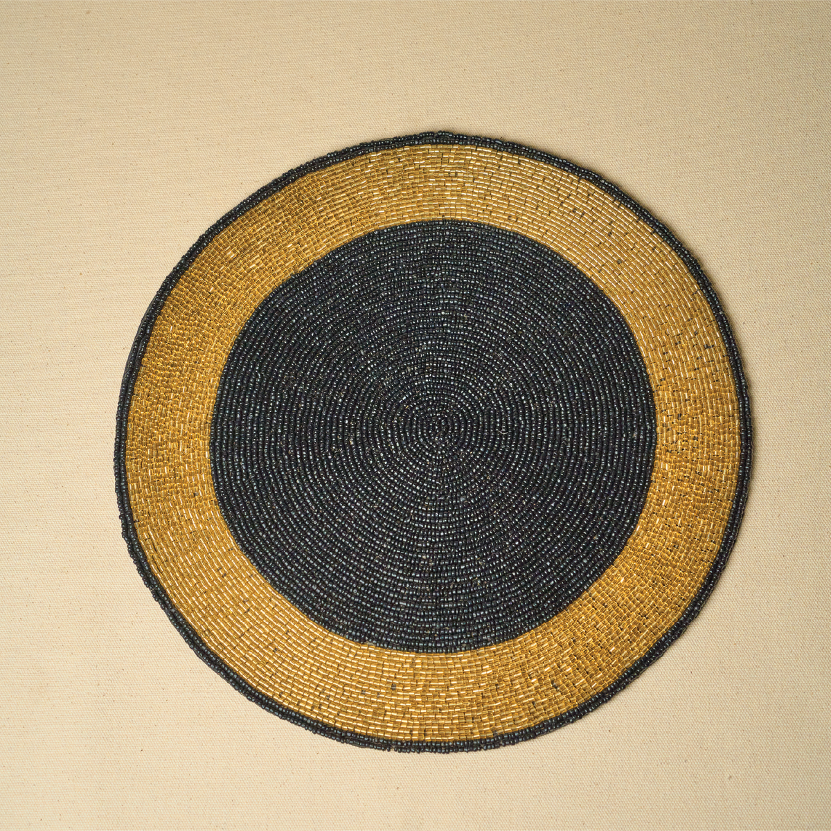 Black & Gold Glass Beads Placemats