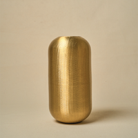 Gold Metal Vase — thumbnail