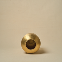 Gold Metal Vase — thumbnail