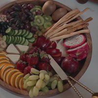 Wooden Round Trays - Set of 2 — thumbnail