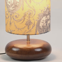 Yellow Victorian Drum Lamp Shade — thumbnail