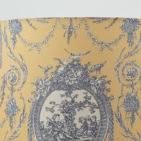Yellow Victorian Drum Lamp Shade — thumbnail